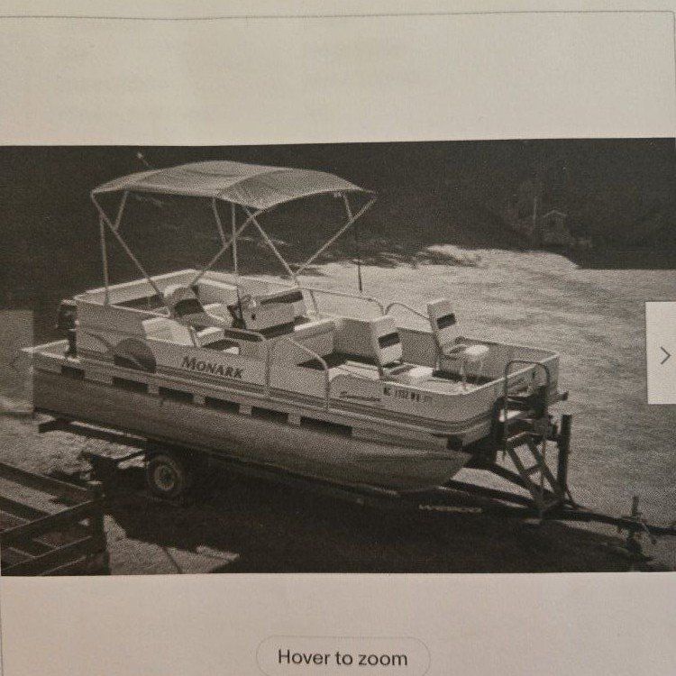 1999 Monark Suncaster 18' Pontoon boat