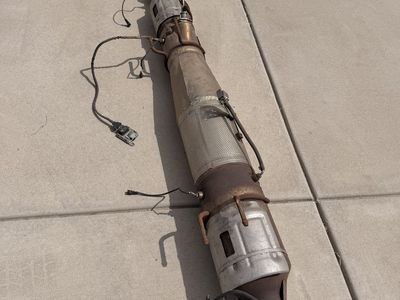 2018 Ford F350 stock catalytic converter setup