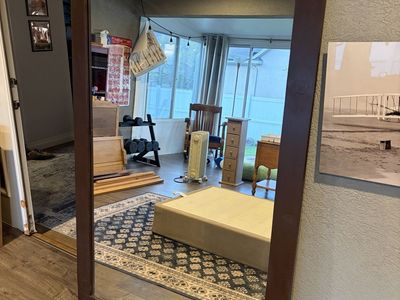 Large Framed Beveled Mirror 42"x70"