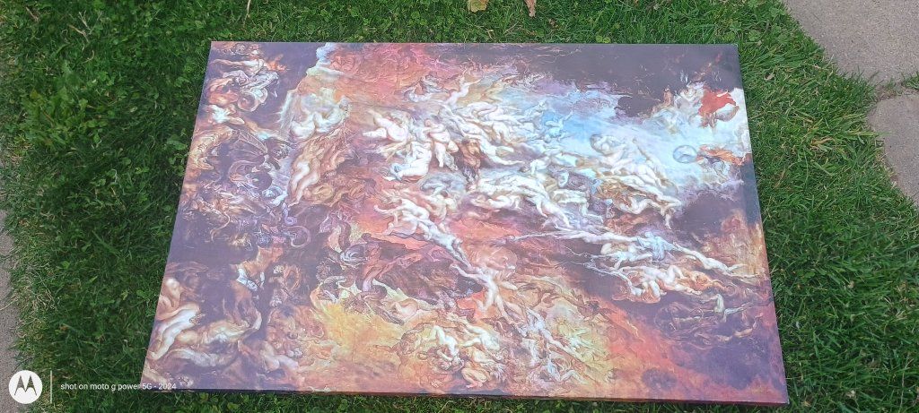 Large The Fall of the Damned/war in heaven Canvas Print, Rubens Inspired Wall Art
