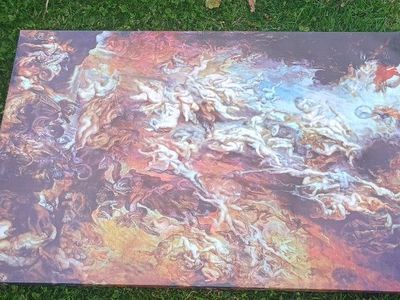 Large The Fall of the Damned/war in heaven Canvas Print, Rubens Inspired Wall Art