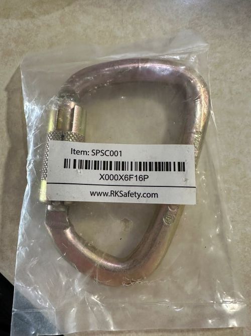 SPIDERGARD SPSC001 CARABINER (RKSAFETY) 50KN, 11,200 LB ANSI CERTIFIED