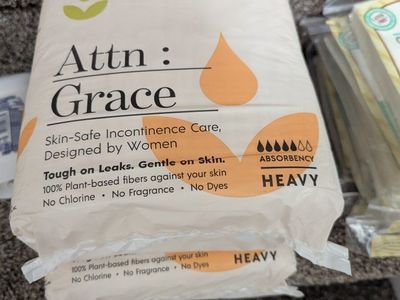 Grace Skin-Safe Incontinence Care Pads, Long, Heavy Absorbency, 28 Count, 2 PKG