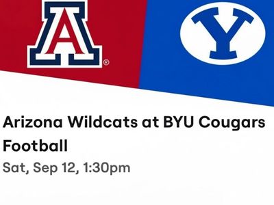 5 tix BYU Football vs Arizona - Sat. 9/12