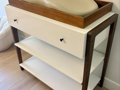 Crate & Barrel Changing Table Wood Topper Cushion