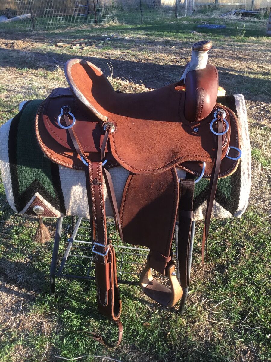 15 1/2” New SRS Half-Breed Association Ranch Saddle, Ready for Work