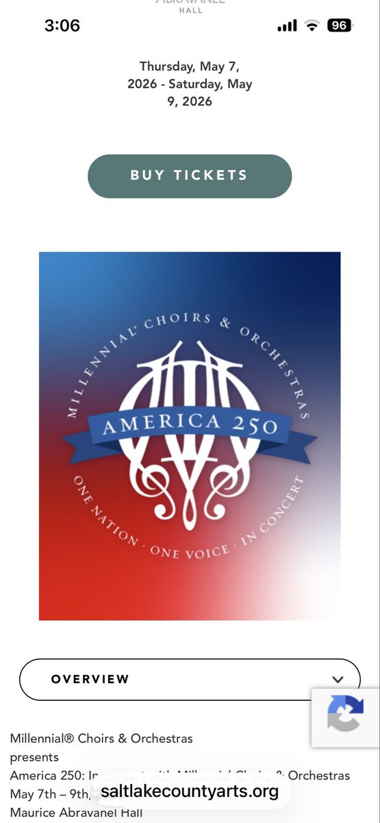 Millennial Choirs And Orchestras America 250 6 Tks