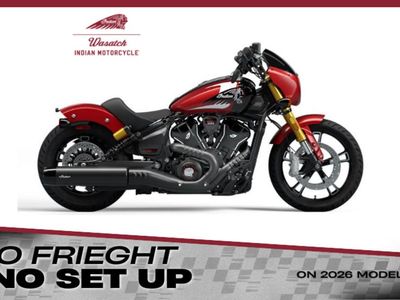 2025 Indian Motorcycle® 101 Scout® Sunset Red Metallic with Graphics