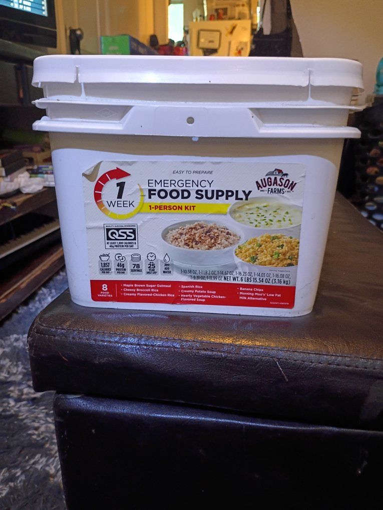 Augason Farms 1-Week 1-Person Emergency Food Supply Kit - 6 lbs 15.54 oz - 8 Food Varieties