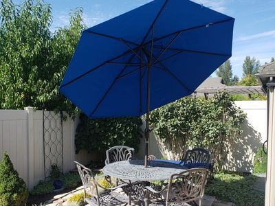 Patio Table and Umbrella