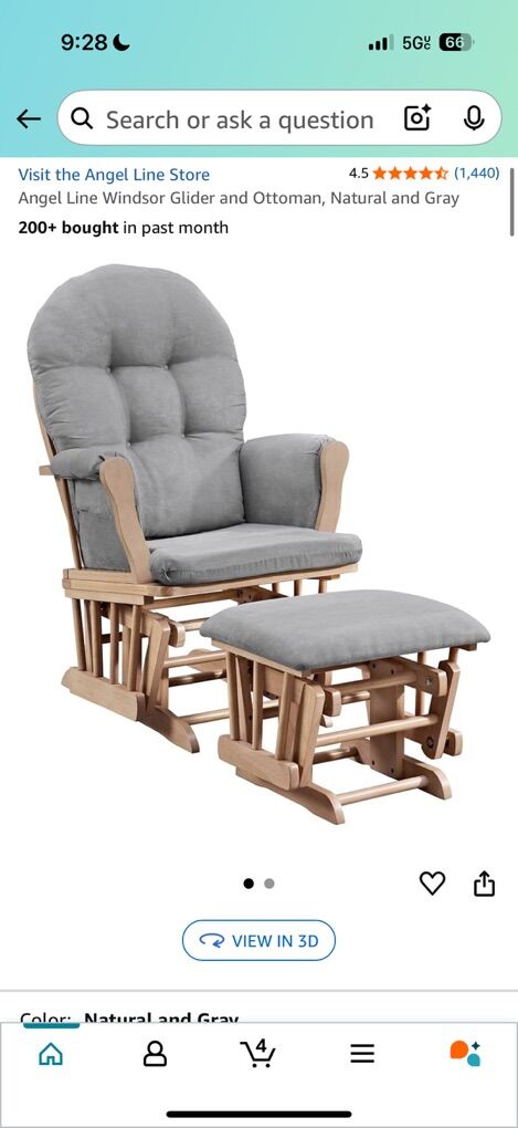 Windsor Rocking/Glider Chair and Ottoman