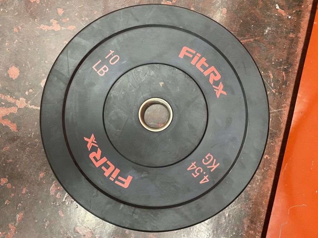 FitRx 10lb BUMPER barbell weights exercise equip