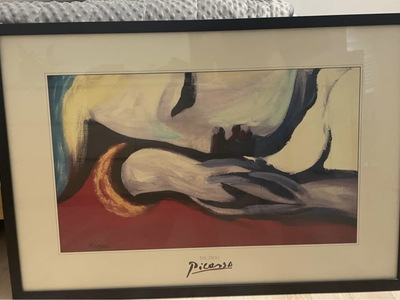 Framed Picasso “The Rest” Print – Large 37.5” x 26”
