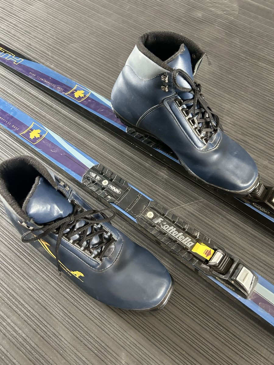 Vintage Karhu Cross Country Ski’s, Boots, Poles