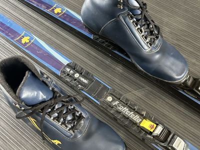 Vintage Karhu Cross Country Ski’s, Boots, Poles