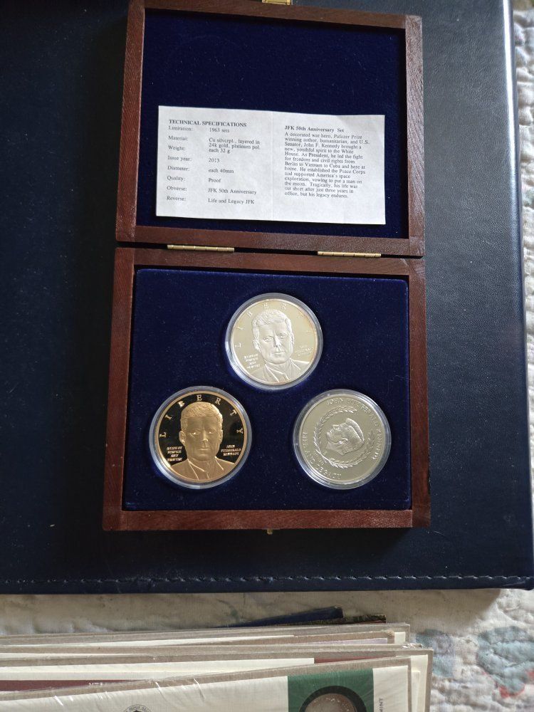 JFK 50th Anniversary Commemorative Coin Set - Proof 