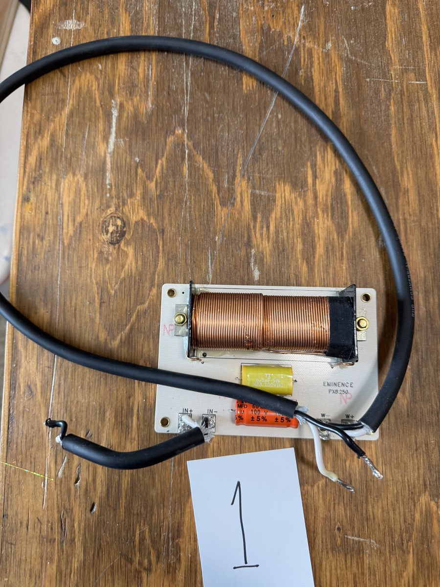 Eminence PX-B 250 Low Pass Board Only Crossover, 250 Hz (2 crossover switches)