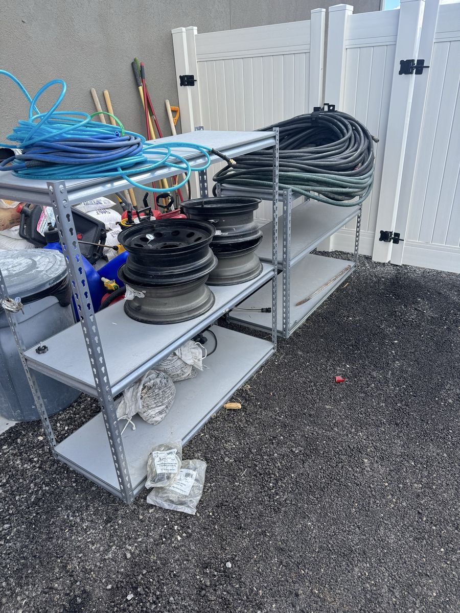 Heavy-Duty Metal Storage Shelving Unit - 4-Tier Adjustable Garage/Workshop Rack