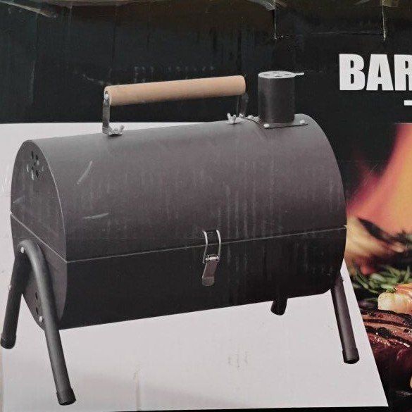 Portable Barbecue Grill - Compact & Durable for Picnics & Camping - Black/White Options