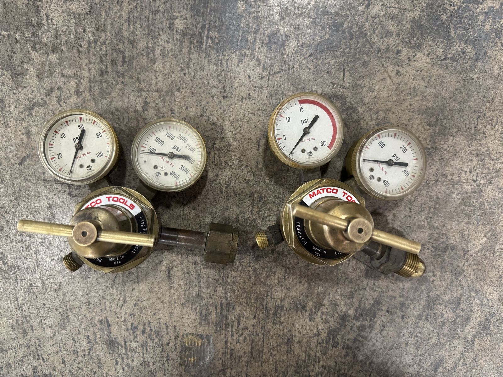 Matco Tools Oxygen And Acetylene Regulators