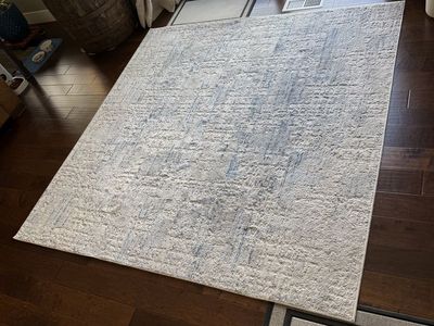 Safavieh Amelia Collection Blue Grey 6' 7" Square Decorative Area Rug