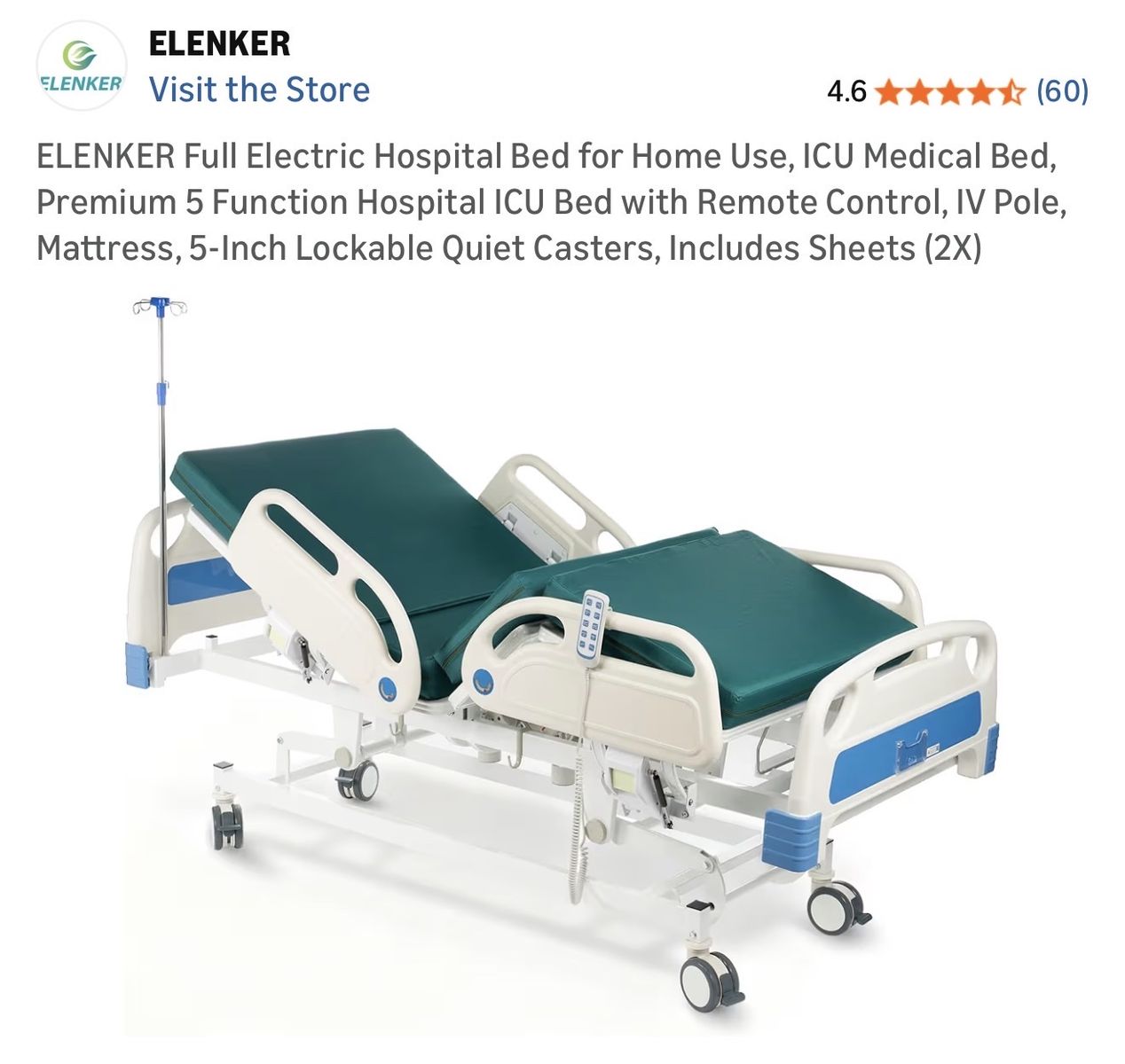 Adjustable Hospital Bed
