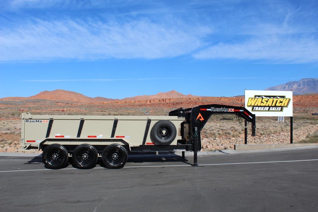 2026 RawMaxx Gooseneck Telescopic Dump Trailer 8.5