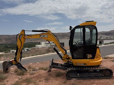 JCB 8035 ZTS Mini Excavator with Enclosed Cab and Blade