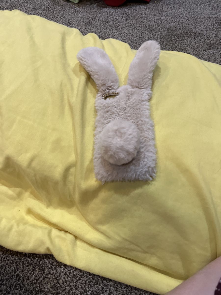 Cute Bunny Design Plush Phone Case Cover