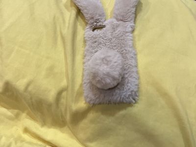 Cute Bunny Design Plush Phone Case Cover
