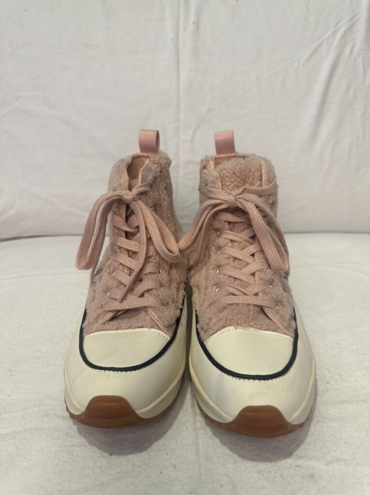 Roolee Mi.Im Women’s 7 Pink Sherpa Hi Top Shoes