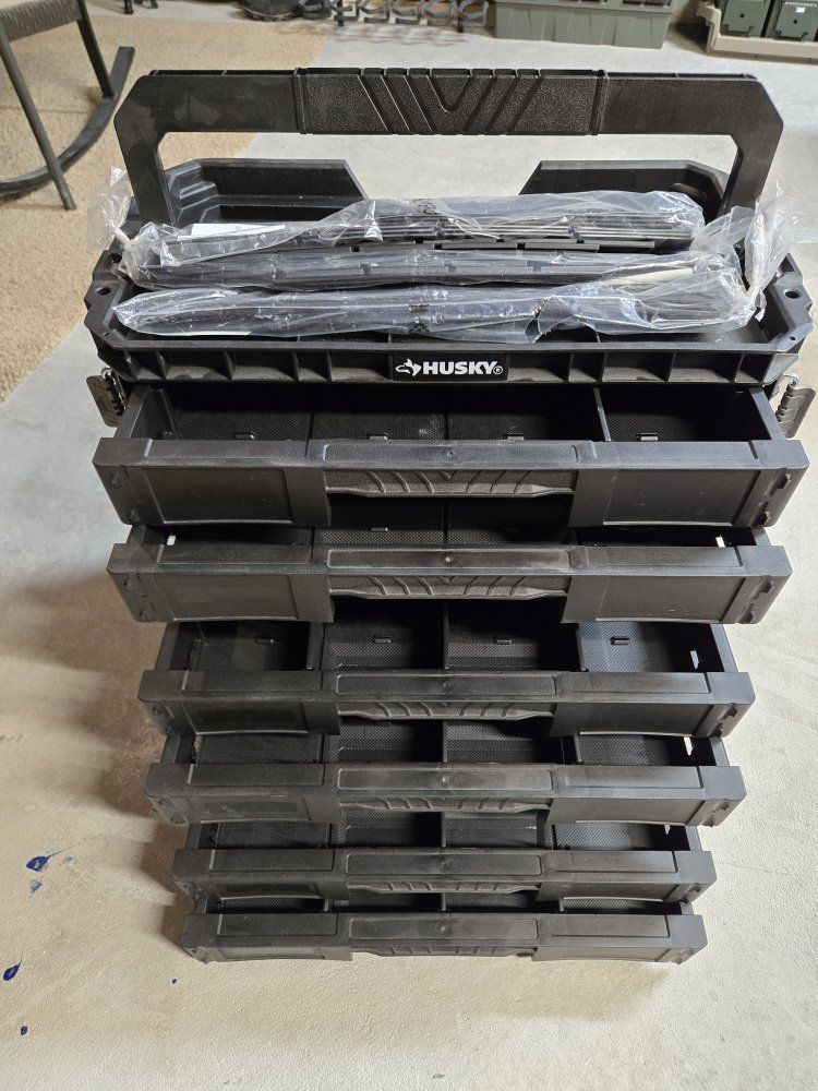 Husky Connect 2-Drawer Small Parts Organizer Stackable Tool Box System
