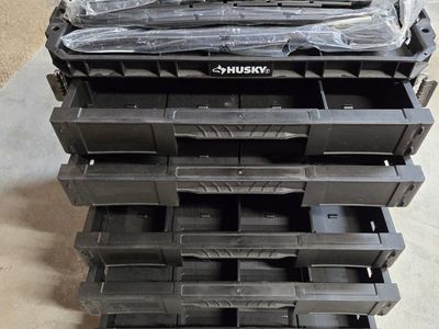 Husky Connect 2-Drawer Small Parts Organizer Stackable Tool Box System
