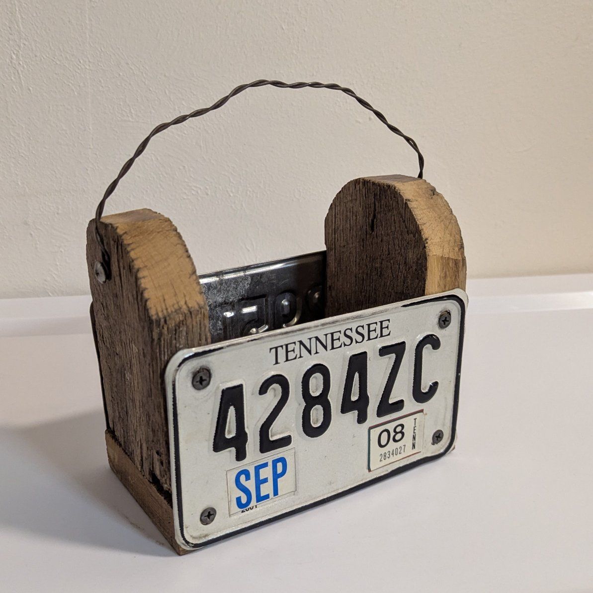 Tennessee license wood craft