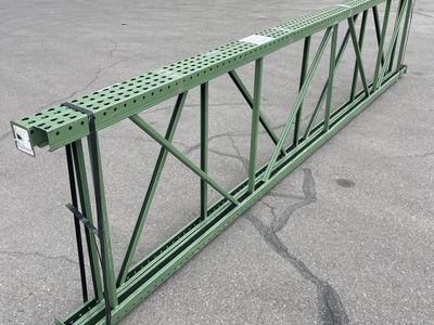 HUSKY RACK & WIRE Pallet Racking Uprights 16’ x 42.5” x 3.5” Green