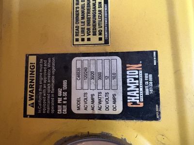 Champion Power Equipment 3500-Watt Portable Gas Generator C46535champiin