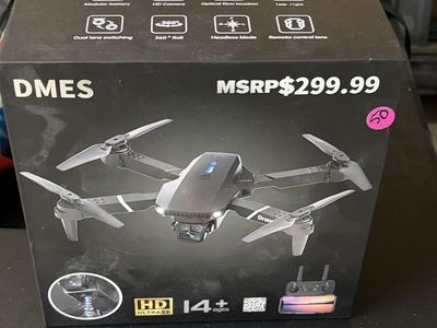 DMES HD Camera Drone - 360° Roll, Headless Mode, Dual Lens Switching, Remote Control Lens