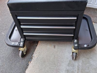 Rolling Mechanics Tool Box Seat New!