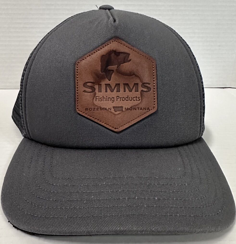 Simms Fishing Leather Patch Snapback
