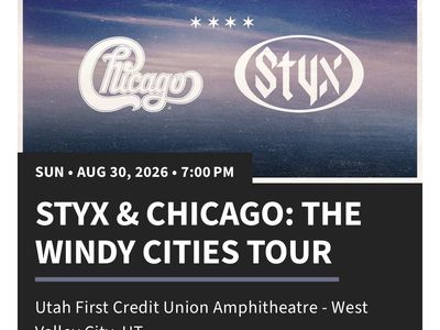 Styx & Chicago 2 GA Lawn tickets