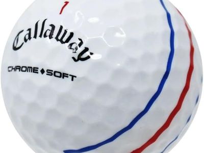 LostGolfBalls - Recycled Chrome Soft Triple Track Golf Balls, Good Condition, AAA Quality for Callaway, White