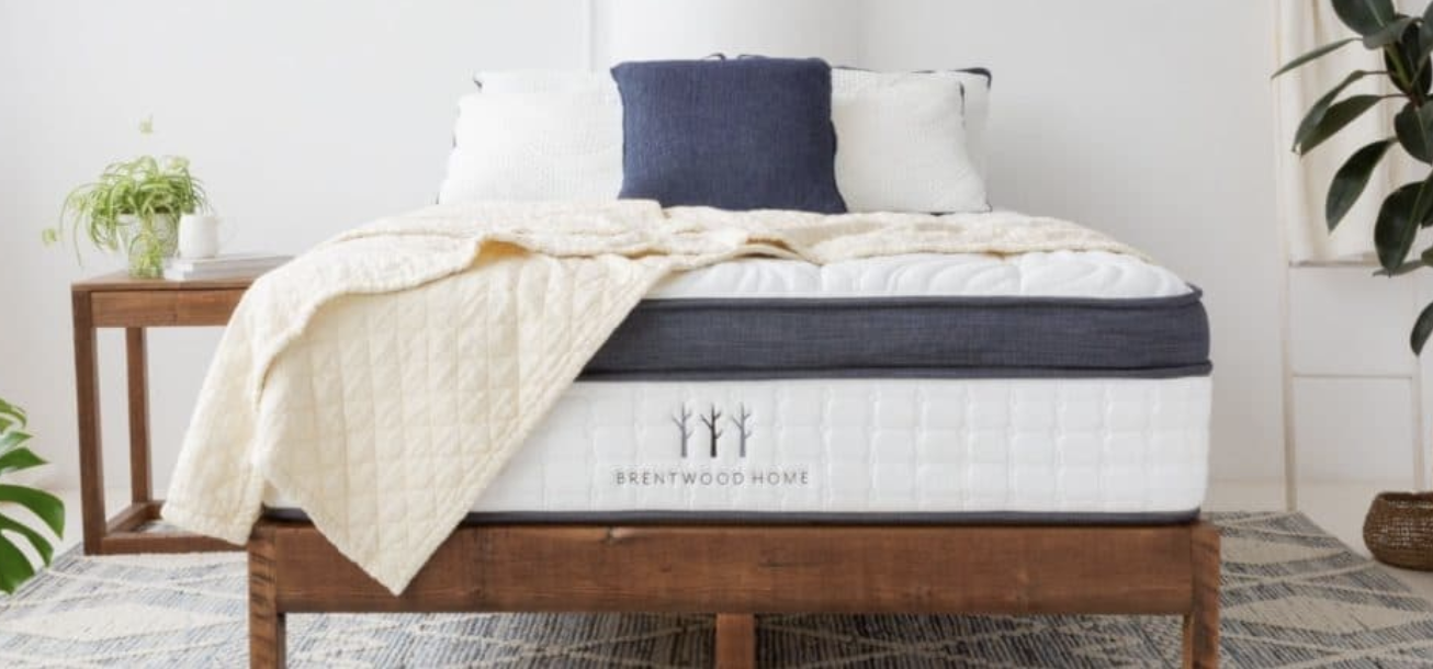 Brand New Brentwood Home Oceano Luxury Hybrid Mattress — Queen — Factory Sealed