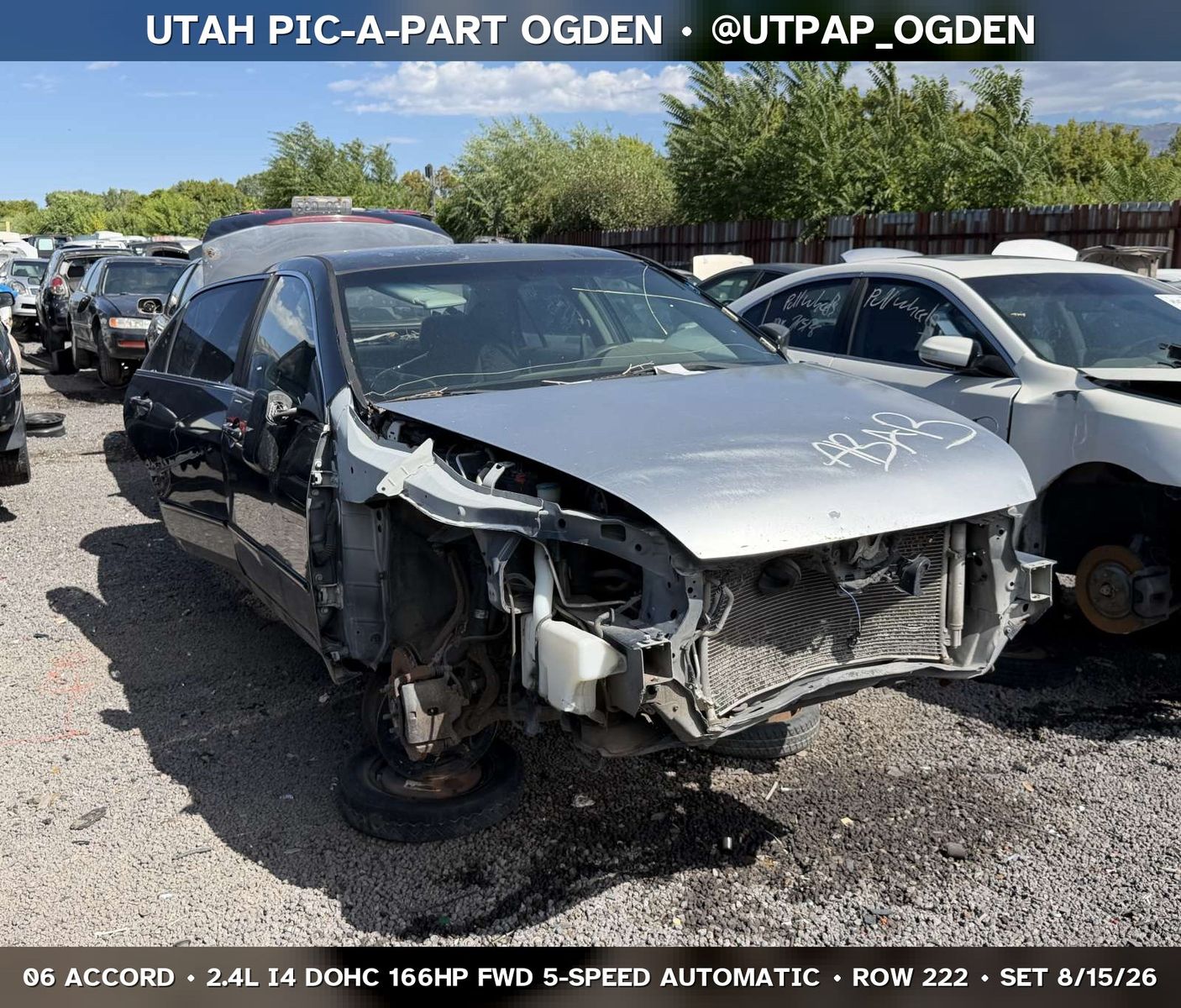 Just In! 2006 Honda Accord Parts - UTPAP Ogden