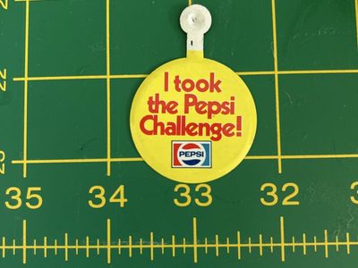 Vintage Pepsi Challenge tab button