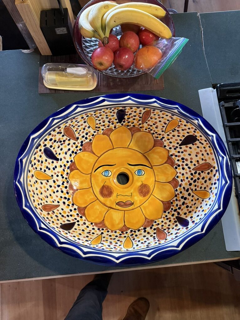 Talavera Sink From Mexico