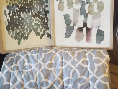 Cal King/King Comforter& Art Decor Included
