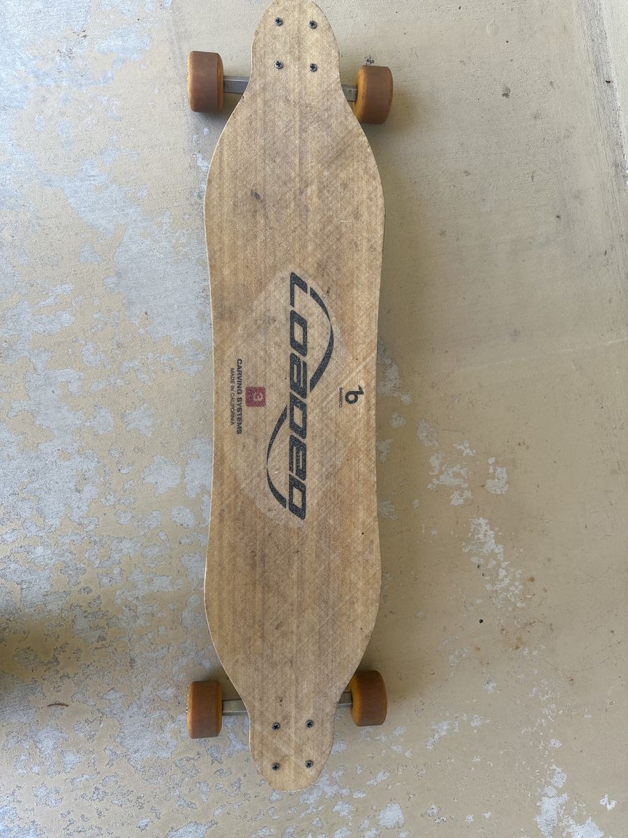 Loaded Bhangra Flex 2 Longboard Skateboard with Caliber Trucks & Orangatang Wheels - Bamboo Deck
