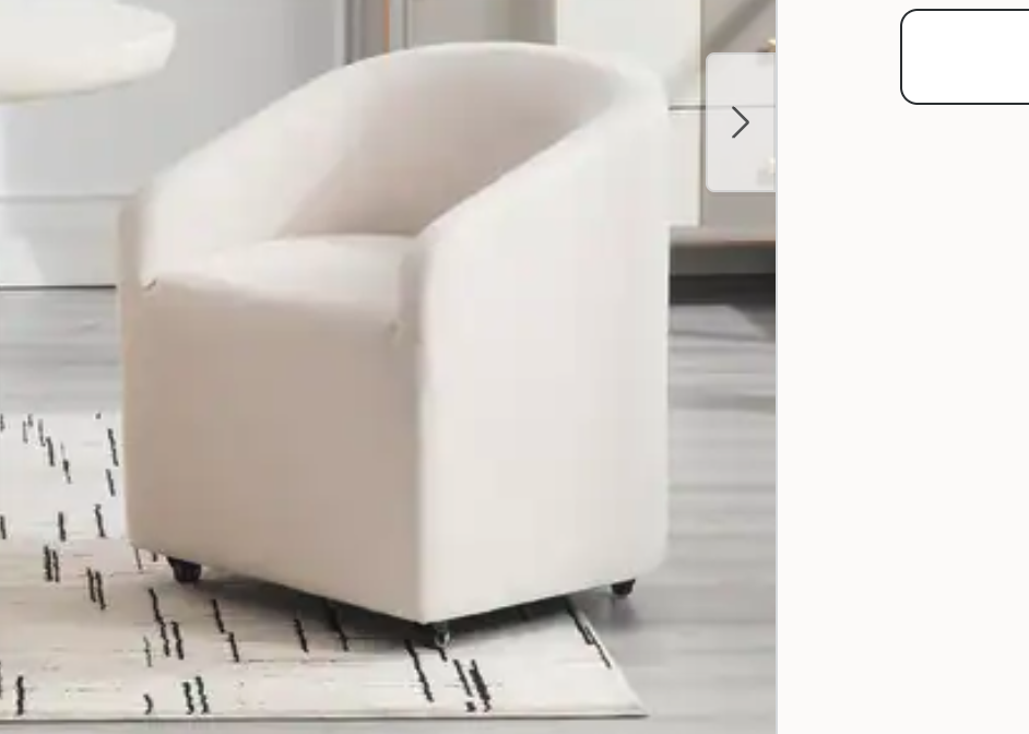 New Barrel Dining Room Chair with Swivel Casters