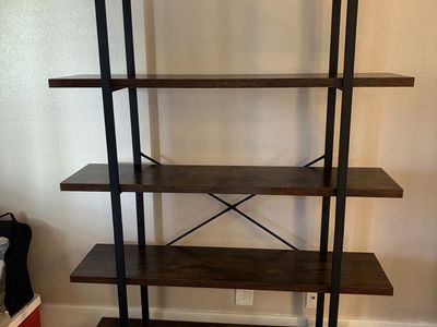 5 Shelf Wooden Book Case - Barely Used