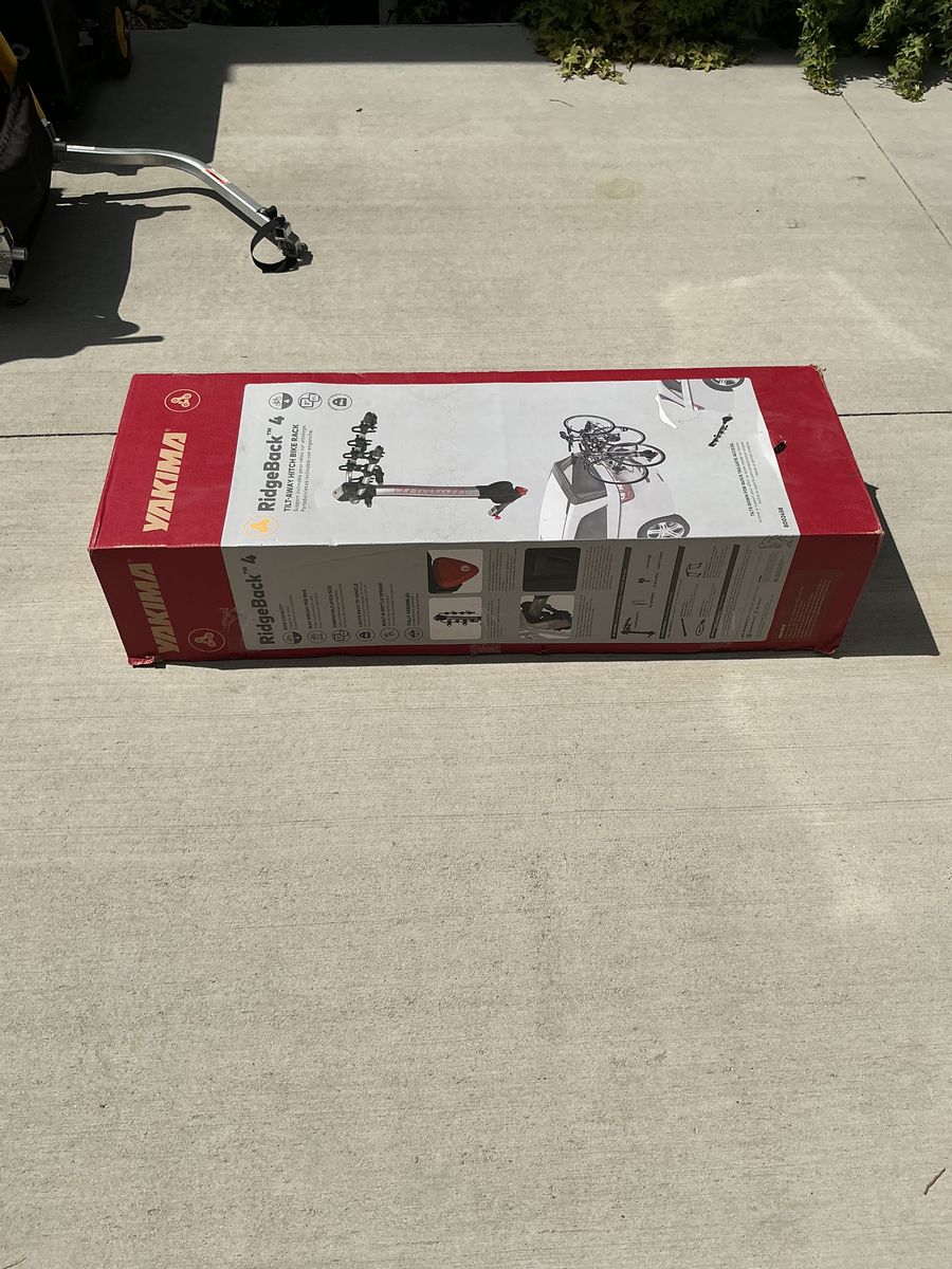 Yakima RidgeBack 4-Bike Tilt-Away Hitch Bike Rack - New in Box